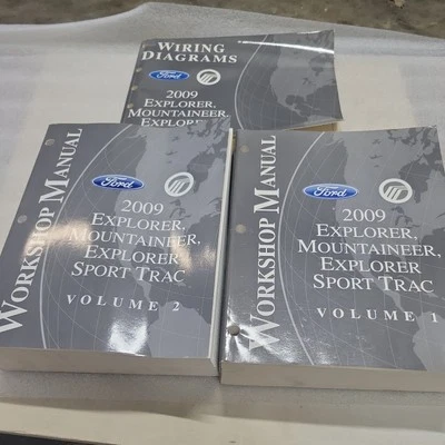 Ford Explorer Mercury Mountaineer 2009 manuales de servicio conjunto de 3 de fábrica Foto 1 de 4