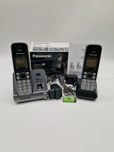 Panasonic KX-TGA672EX 2 Mobilteile + AB Duo Telefon inkl. neue Akkus Station - Bild 1 von 4