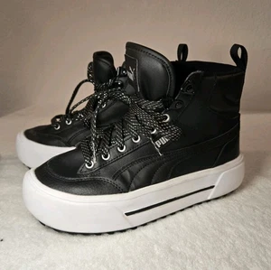 Puma Women Sz 6 Basket Ball Shoes High-Top 391239 lace up  walking sneakers - Picture 1 of 6