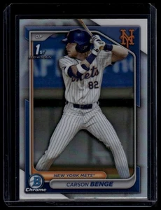 Refractor cromado Bowman Draft #BDC-28 2024 Carson Benge - Imagen 1 de 2