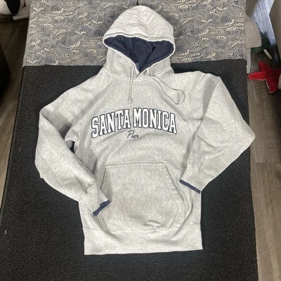 Свитер унисекс Santa Monica Pier XS толстовка с капюшоном MV sport профессиональное плетение с надписью серый - Изображение 1 из 4