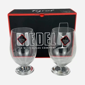 Riedel Tyrol 6" Cabernet Crystal Wine Glasses Set of 2 NIB Heavy Foot No Stem - Picture 1 of 14