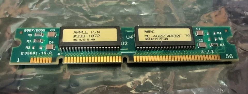 Apple Power Macintosh VRAM memoria de video 1 MB 70ns 333-1072 PowerMac 7300 7500 760 Foto 1 de 1