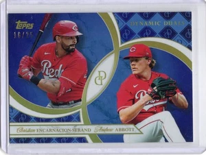 2024 Topps Dynamic Duals #49 Strand & Abbott Reds azul 16/25 - Imagen 1 de 2
