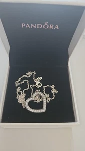 Silver Pandora Open Heart Spacer Pendant Chain ......... - Picture 1 of 1