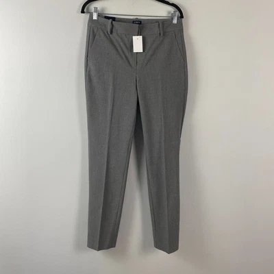 Pantalones de vestir J Crew rubí largo elástico sarga talla 6 gris AC038 Foto 1 de 4