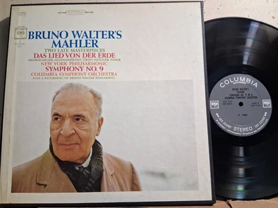 Columbia D3S 744 Bruno Walter Mahler Symphony #9 REHEARSAL 2 EYE 3LP 1966 NM - Image 1 of 2