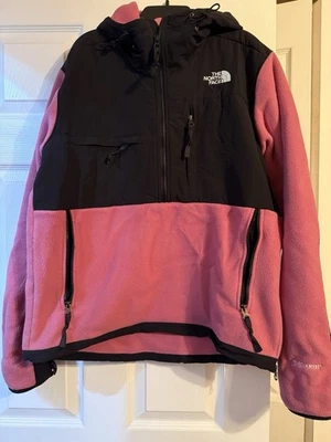 Mens The North Face Denali Anorak Popover Hoody Sherpa Fleece Jacket - Pink - M - Image 1 of 4