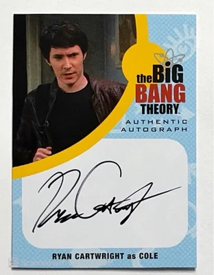 THE BIG BANG THEORY SEASON 6 & 7 CRYPTOZOIC RYAN CARTWRIGHT AUTO AUTOGRAPH  #RC1 - Image 1 of 2