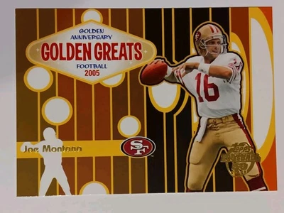 2005 Topps Golden Anniversary Golden Greats #1 Joe Montana HOF 49ERS  - Image 1 of 2