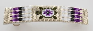 Native American Navajo Handmade Beaded Hair Barrette - Picture 1 of 2