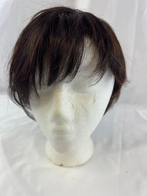 Peluca corta recta Jon Renau roja, negra, marrón morena Foto 1 de 4