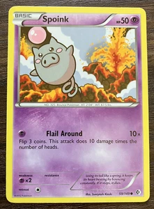 Spoink 59/149 - 2012 Pokemon Boundaries Crossed Common Card - CLEAN NM - Picture 1 of 2