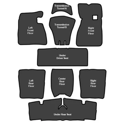 Amortiguador de sonido para Chevrolet Caprice EVA 1966-1970 completo 9 piezas Foto 1 de 4