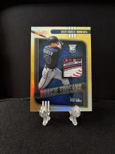 Brent Rooker 2021 Absolute Rookie Threads Gold Logo Patch #6/10 Minnesota #RT-BR - Bild 1 von 2