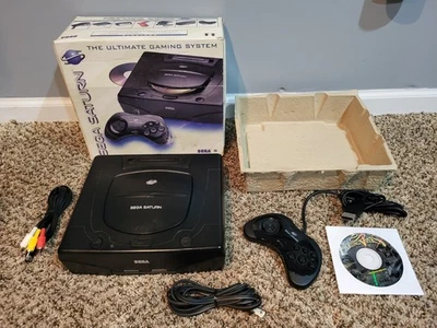 Paquete de Consola Sega Saturn Región EE. UU. CIB Completo en Caja Original PROBADO Foto 1 de 4