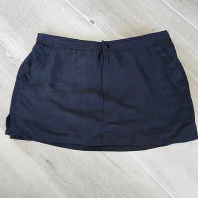 Falda de Natación Croft & Barrow Negra con Botón y Cremallera, Talla 16 - Usada en Excelente Condición Foto 1 de 4