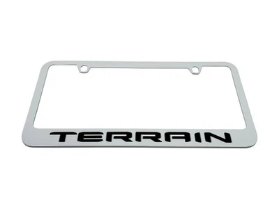 Marco de matrícula GMC Terrain blanco Foto 1 de 3