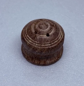 Vintage 1970s Japenese Soapstone Incense Holder Round Handcarved Art Decor 35 - Picture 1 of 7