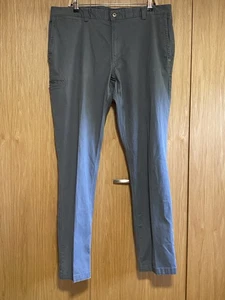 Duluth Trading Co Men's Flex Ballroom Khakis Pants--Grey Stretch 5 Pockets 38x34 - Picture 1 of 8