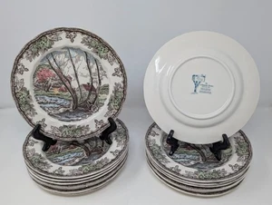 15x Johnson Brothers THE FRIENDLY VILLAGE Salad Plate Lot, 7 3/4", Good Used - Picture 1 of 17