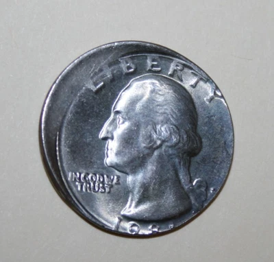 1981 Off Center Mint Error, Washington Quarter  Foto 1 de 2