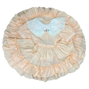 VTG Lilo California Full Circle Dress Girls Sz 5 Pageant Ruffled Tiered Party - Picture 1 of 12