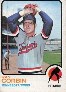 1973 Topps #411 Ray Corbin, VG -small crease - Picture 1 of 2