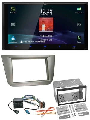 JVC USB Bluetooth 2DIN DAB MP3 Autoradio für Seat Altea XL Altea Toledo silber - Bild 1 von 4