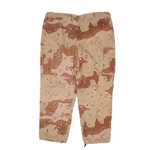 VINTAGE US ARMY COMBAT TROUSERS PANTS CHOCOLATE CHIP CAMO PATTERN SIZE 2XL - Picture 1 of 6