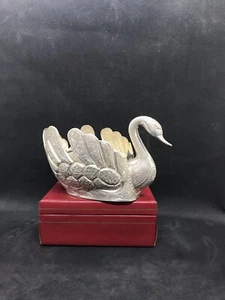 Antique Or Vintage Solid Silver Carved In Islamic Style Swan Figure Bowl 363.5gr - Picture 1 of 24