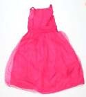 Kelsey Rose Girls Pink Polyester Fit & Flare Size 10 Years Square Neck Zip