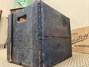 Vintage Holz Bierkiste Leinenkugel’s Brewing Chippewa Falls H&H Wisconsin Box - Bild 1 von 23