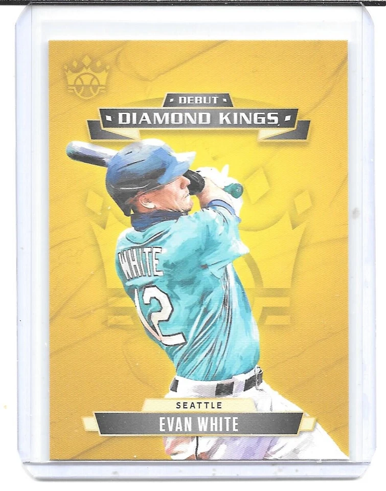 2021 Diamond Kings Debut Diamond Kings #DDK-SM Evan White RC (Mariners) - Image 1 of 1