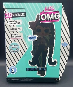 LOL Surprise 2020 OMG BUSY B.B. Fashion Doll Serie 2 Include 20 Sorprese - Foto 1 di 2