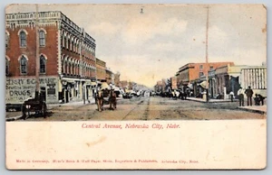 Postkarte Central Avenue Nebraska Stadt Nebraska - Bild 1 von 2