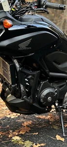 BLACK Engine Guard Highway Crash Bar FOR Honda NC700S NC700X TALON-BILLETS - Picture 1 of 4