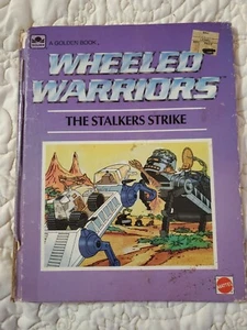 Vintage 1980s Wheel Warriors Hardback Book Comic Mattel Golden Bok - Picture 1 of 3