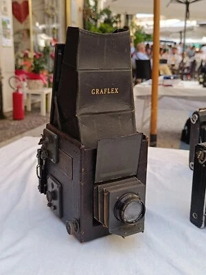 Graflex Serie B Reflex 1920 Con Otturatore centrale e Kodak F.4.5 Chassis Omagg Foto 1 de 4