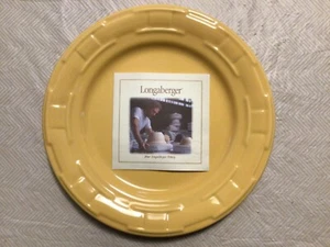 Longaberger Woven Traditions BUTTERNUT YELLOW 9” Luncheon Plate (1) NIB! #BS-1 - Picture 1 of 11