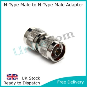 Adaptador de barril recto tipo N macho a tipo N macho WiFi LoRa 4G 5G - Imagen 1 de 6