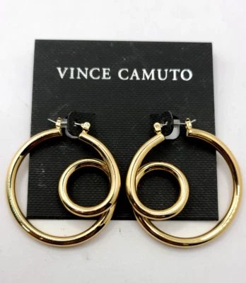 Pendientes de aro orbital Vince Camuto tono dorado Foto 1 de 3