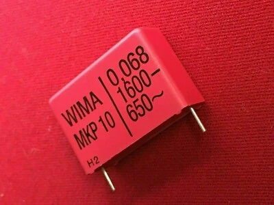 WIMA MKP10 68nF 1600 V Impulskondensator 0,068µF RM 27,5mm Insekten Schröter
