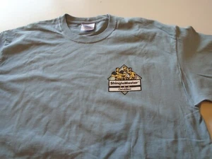 ShingleMaster t shirt con catainteed adulto grande blu chiaro tettoia tegola - Foto 1 di 5