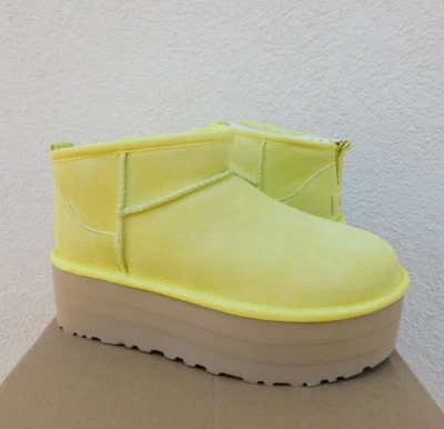 UGG PEARFECT CLASSIC ULTRA MINI 2" PLATFORM ANKLE BOOTS, US 11/ EUR 42 ~NIB - Image 1 of 4
