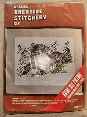 Vogart Lion Cub Crewel Stitcher Kit 16”x20” ¡Nuevo! 411d 5176 Foto 1 de 4