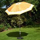Parasol Tilt Garden Outdoor Umbrella Crank Canopy Sun Orange 2m High Quality New