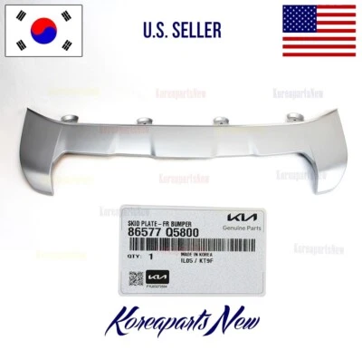 FRONT Bumper Lower Skid Plate 86577Q5800 SILVER ⭐GENUINE⭐ Kia Seltos 2024-2025 - Image 1 of 3