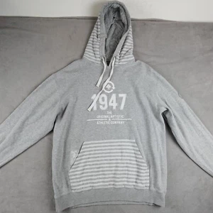 LRG Hoodie Mens L Gray Casual Lifted Research Group Pocket Pullover Graphic - Picture 1 of 24