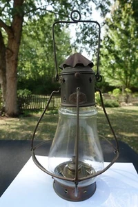 Antique Emory & Dodd Glass Ltd. Hilton On Tyne Nautical Ship Lamp Lantern - Picture 1 of 8